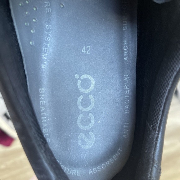Ecco Hydromax Golf Shoes Size‎ EU 42 Black Men Spikes US 8.5 - Picture 10 of 10
